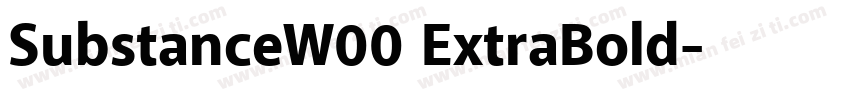 SubstanceW00 ExtraBold字体转换